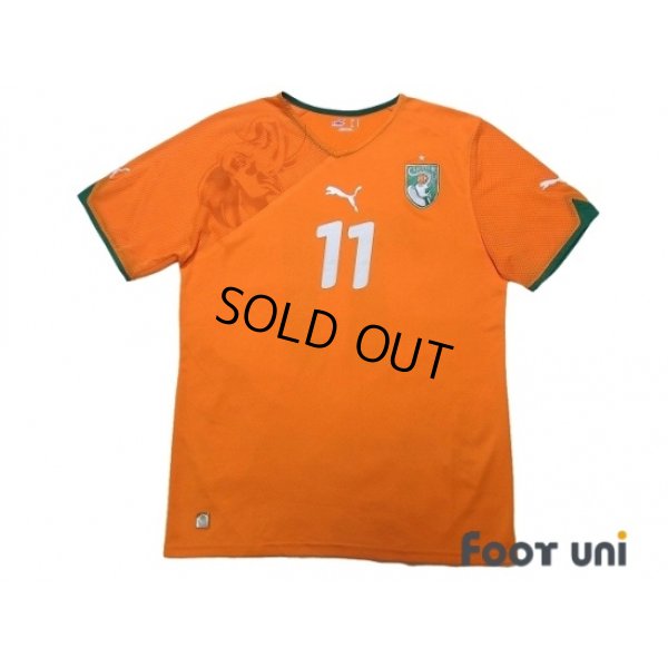 Photo1: Cote d'Ivoire 2010 Home Shirt #11 Drogba