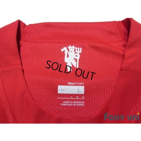 Photo5: Manchester United 2007-2009 Home Long Sleeve Shirt #7 Ronaldo Champions Barclays Premier League Patch/Badge