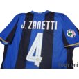 Photo4: Inter Milan 2008-2009 Home Shirt #4 J.Zanetti Lega Calcio Patch/Badge w/tags