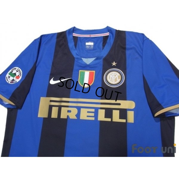 Photo3: Inter Milan 2008-2009 Home Shirt #4 J.Zanetti Lega Calcio Patch/Badge w/tags