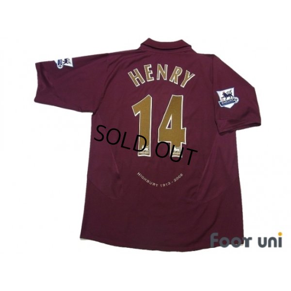 Photo2: Arsenal 2005-2006 Home Shirt #14 Henry BARCLAYCARD PREMIERSHIP Patch/Badge