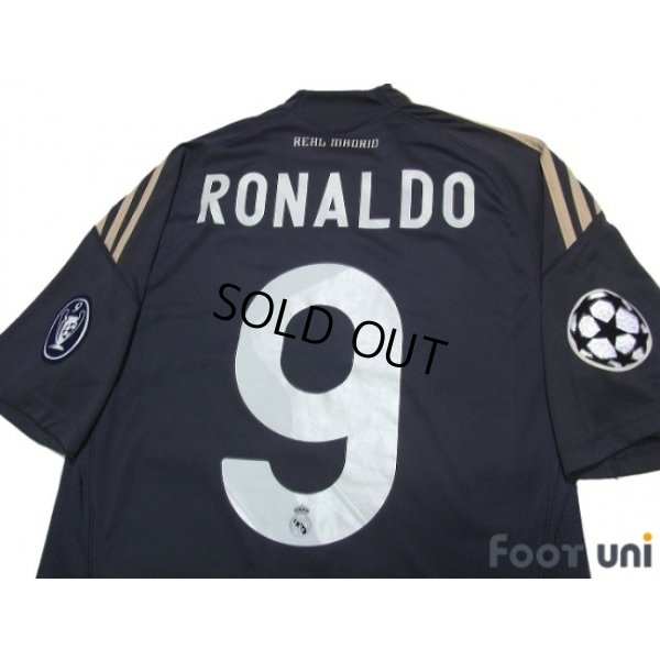 Photo4: Real Madrid 2009-2010 3rd Shirt #9 Ronaldo Champions League Patch/Badge