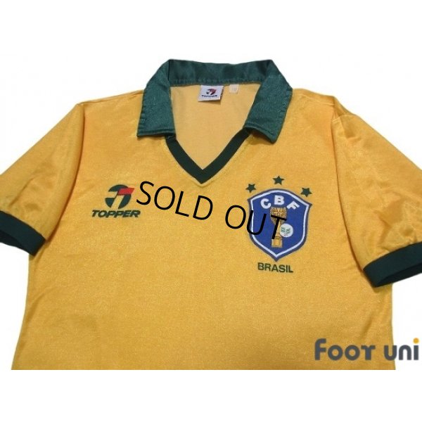 Photo3: Brazil 1986 Home Shirt