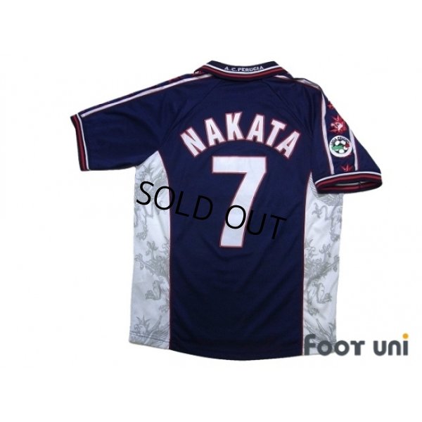 Photo2: Perugia 1999-2000 3rd Shirt #7 Hidetoshi Nakata Lega Calcio Patch/Badge