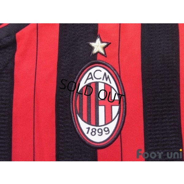 Photo6: AC Milan 2013-2014 Home Shirt #10 Keisuke Honda Serie A Tim Patch/Badge w/tags