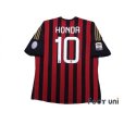 Photo2: AC Milan 2013-2014 Home Shirt #10 Keisuke Honda Serie A Tim Patch/Badge w/tags (2)