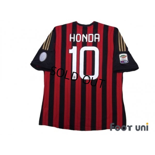 Photo2: AC Milan 2013-2014 Home Shirt #10 Keisuke Honda Serie A Tim Patch/Badge w/tags