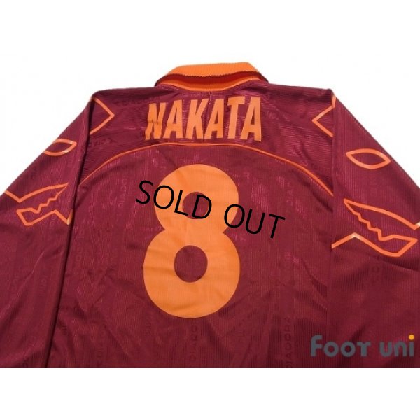 Photo4: AS Roma 1999-2000 Home Long Sleeve Shirt #8 Hidetoshi Nakata w/tags