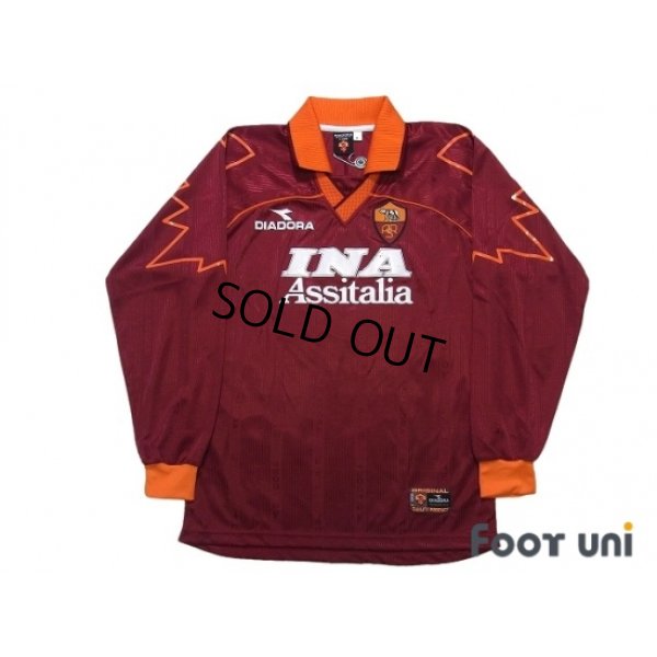 Photo1: AS Roma 1999-2000 Home Long Sleeve Shirt #8 Hidetoshi Nakata w/tags