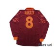 Photo2: AS Roma 1999-2000 Home Long Sleeve Shirt #8 Hidetoshi Nakata w/tags (2)