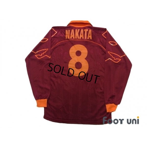 Photo2: AS Roma 1999-2000 Home Long Sleeve Shirt #8 Hidetoshi Nakata w/tags