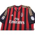 Photo3: AC Milan 2013-2014 Home Shirt #10 Keisuke Honda Serie A Tim Patch/Badge w/tags
