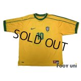 Brazil 1998 Home Shirt #10 Rivaldo