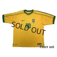 Brazil 1998 Home Shirt #10 Rivaldo