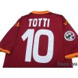 Photo4: AS Roma 2007-2008 Home Shirt #10 Totti Supercoppa Patch/Badge Coppa Italia Patch/Badge