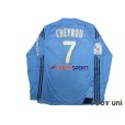 Photo2: Olympique Marseille 2009-2010 Away Player Long Sleeve Shirt #7 Cheyrou Ligue 1 Patch/Badge w/tags (2)
