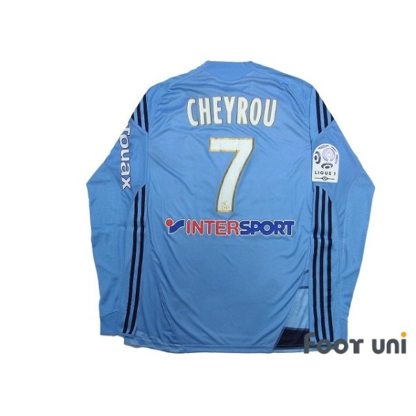 Photo2: Olympique Marseille 2009-2010 Away Player Long Sleeve Shirt #7 Cheyrou Ligue 1 Patch/Badge w/tags