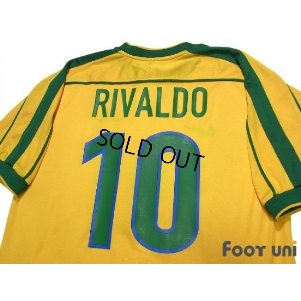 Photo4: Brazil 1998 Home Shirt #10 Rivaldo