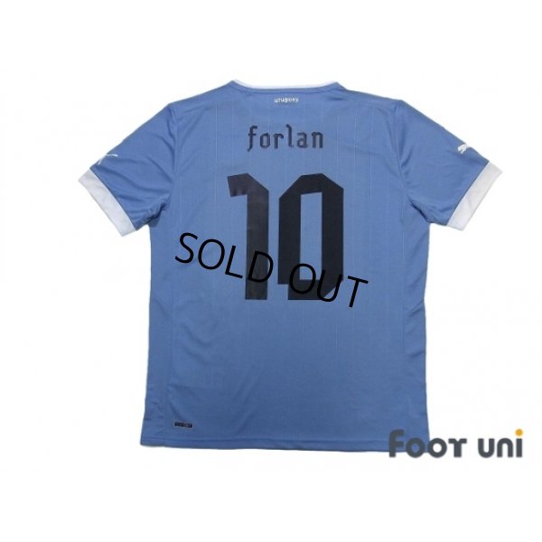 Photo2: Uruguay 2012 Home Shirt #10 Diego Forlan