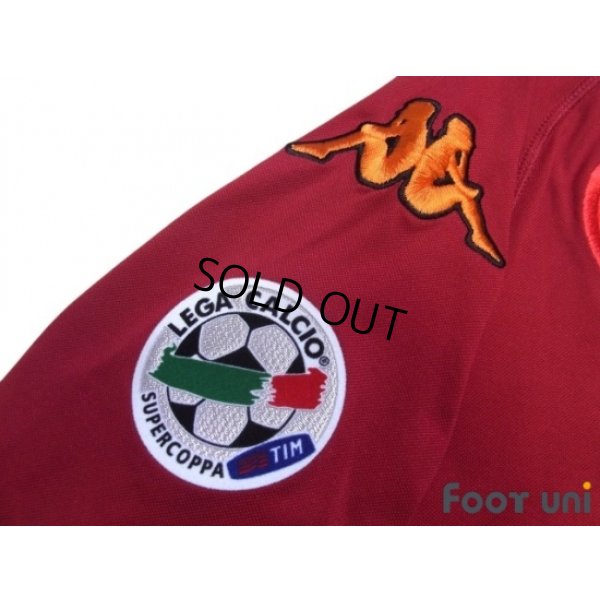 Photo7: AS Roma 2007-2008 Home Shirt #10 Totti Supercoppa Patch/Badge Coppa Italia Patch/Badge