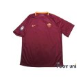 Photo1: AS Roma 2016-2017 Home Shirt #10 Totti Serie A Tim Patch/Badge w/tags (1)