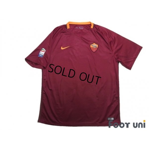 Photo1: AS Roma 2016-2017 Home Shirt #10 Totti Serie A Tim Patch/Badge w/tags