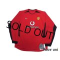 Manchester United 2002-2004 Home Long Sleeve Shirt w/tags