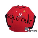 Manchester United 2002-2004 Home Long Sleeve Shirt w/tags