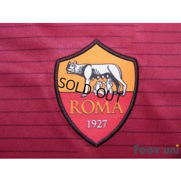 Photo6: AS Roma 2016-2017 Home Shirt #10 Totti Serie A Tim Patch/Badge w/tags