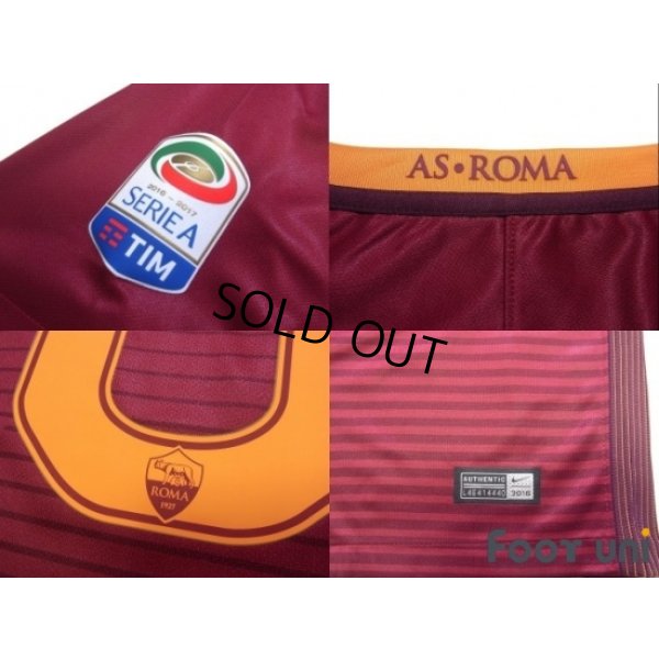 Photo7: AS Roma 2016-2017 Home Shirt #10 Totti Serie A Tim Patch/Badge w/tags