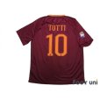 Photo2: AS Roma 2016-2017 Home Shirt #10 Totti Serie A Tim Patch/Badge w/tags (2)