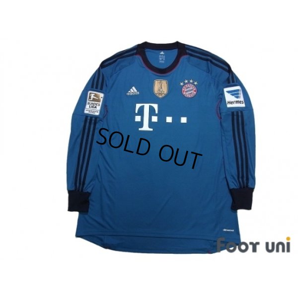 Photo1: Bayern Munchen 2013-2014 GK Long Sleeve Shirt Bundesliga Patch/Badge Hermes Patch/Badge w/tags