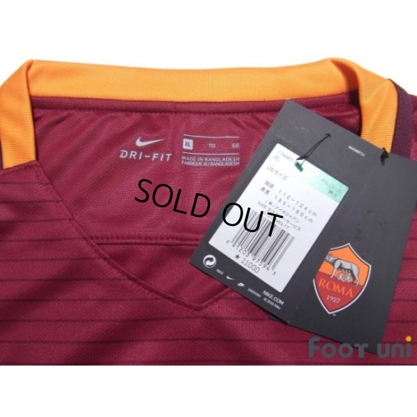 Photo5: AS Roma 2016-2017 Home Shirt #10 Totti Serie A Tim Patch/Badge w/tags