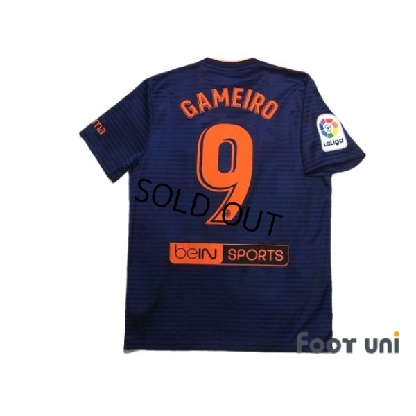 Photo2: Valencia 2018-2019 Away Shirt #9 Kevin Gameiro La Liga Patch/Badge