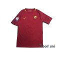 Photo1: AS Roma 2017-2018 Home Shirt #6 Strootman Serie A Tim Patch/Badge (1)