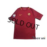 AS Roma 2017-2018 Home Shirt #6 Strootman Serie A Tim Patch/Badge