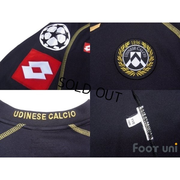 Photo8: Udinese 2005-2006 Away Long Sleeve Shirt #9 Iaquinta Champions League Patch/Badge