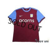 Aston Villa 2009-2010 Home Authentic Shirt #8 James Milner