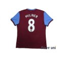 Photo2: Aston Villa 2009-2010 Home Authentic Shirt #8 James Milner (2)