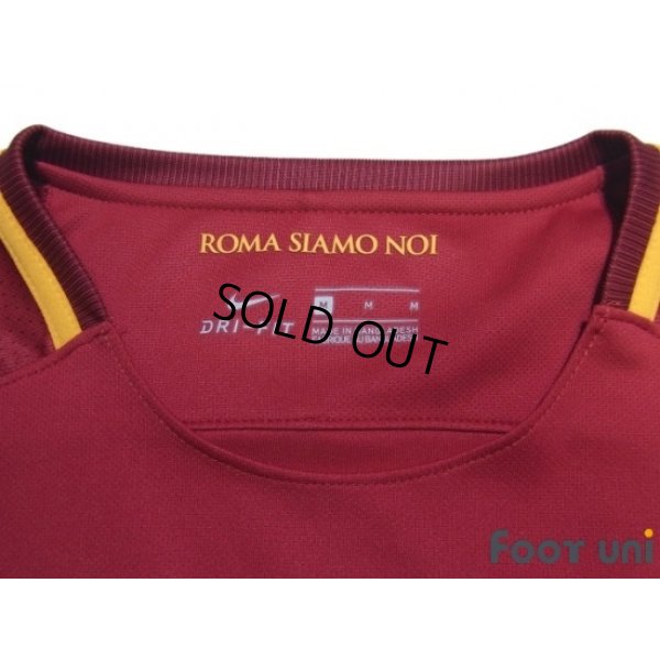 Photo5: AS Roma 2017-2018 Home Shirt #6 Strootman Serie A Tim Patch/Badge