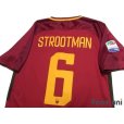 Photo4: AS Roma 2017-2018 Home Shirt #6 Strootman Serie A Tim Patch/Badge