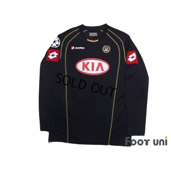 Photo1: Udinese 2005-2006 Away Long Sleeve Shirt #9 Iaquinta Champions League Patch/Badge