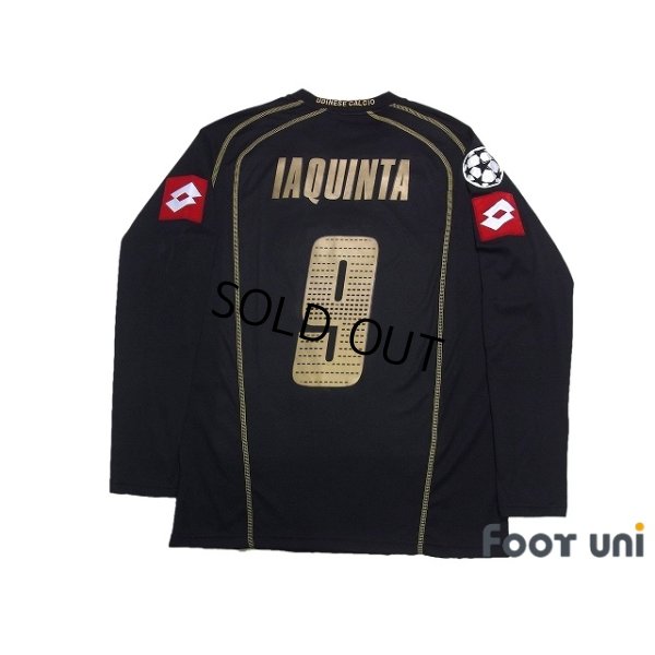 Photo2: Udinese 2005-2006 Away Long Sleeve Shirt #9 Iaquinta Champions League Patch/Badge