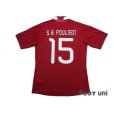 Photo2: Denmark 2010 Home Shirt #15 Simon Busk Poulsen (2)