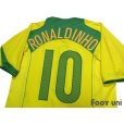 Photo4: Brazil 2004 Home Shirt #10 Ronaldinho