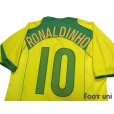 Photo4: Brazil 2004 Home Shirt #10 Ronaldinho