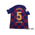 Photo2: FC Barcelona 2019-2020 Home Authentic Shirts and shorts Set #5 Sergio Busquets Copa Delrey Patch/Badge (2)