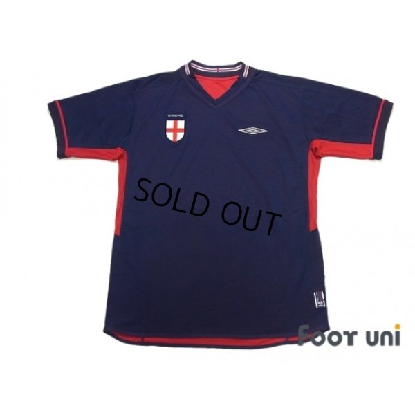 Photo5: England 2002 Away Reversible Shirts and shorts Set