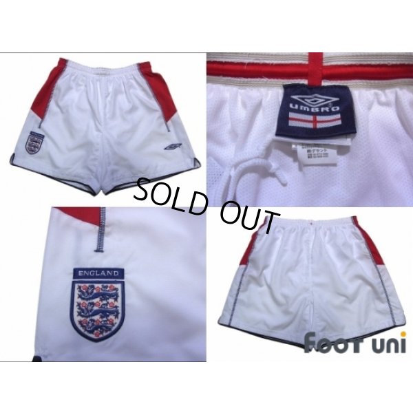 Photo8: England 2002 Away Reversible Shirts and shorts Set