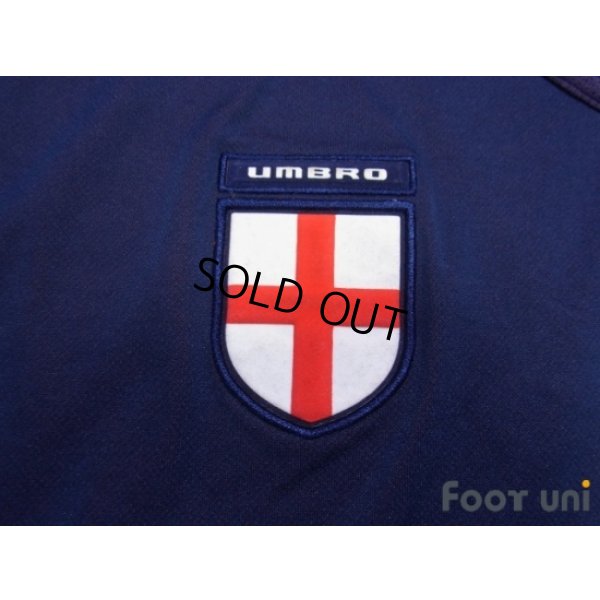 Photo7: England 2002 Away Reversible Shirts and shorts Set